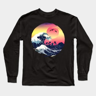 Great tsunami waves Long Sleeve T-Shirt